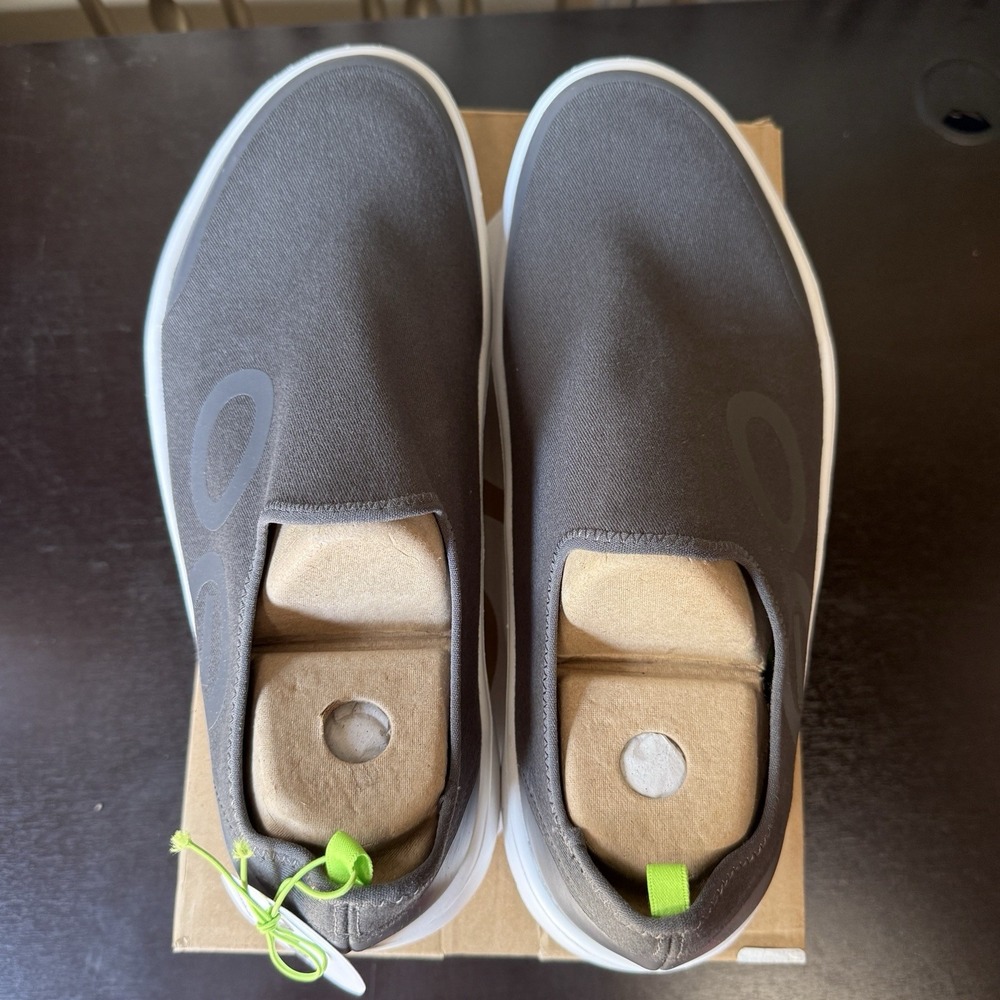 Oofos OOmg Eezee Men's Size 12.5 Slip On Recovery Sneakers Gray Comfort Shoes - Picture 6 of 9